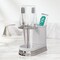 mDesign Toothpaste/Toothbrush Holder Stand Center, Rinse Cup/Cover
